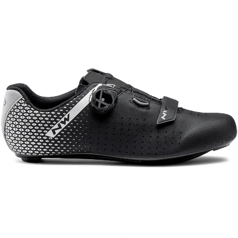 cycling clothing with firm hems-Scarpe Northwave Core Plus 2 - Nero grigio