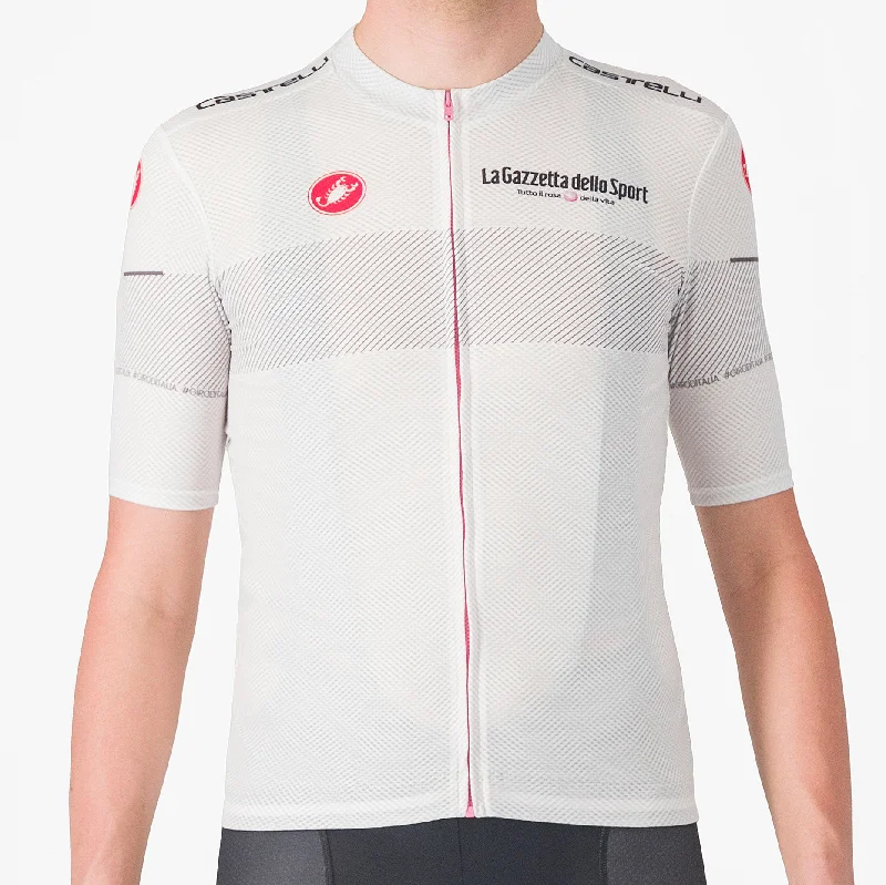 cycling clothing for dim paths-Maglia Bianca Giro d'Italia 2024 Classification