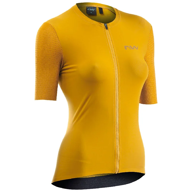 cycling clothing with soft belts-Maglia donna Northwave Extreme 2 - Giallo