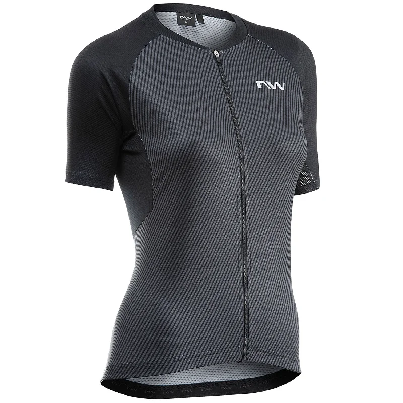 cycling clothing with fine threads-Maglia donna Northwave Force Evo - Nero