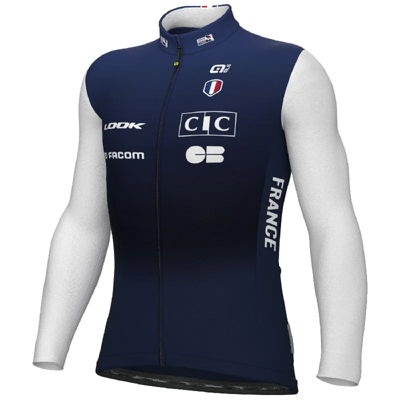 cycling clothing for light bags-Maglia maniche lunghe Ale Nazionale Francese 2024