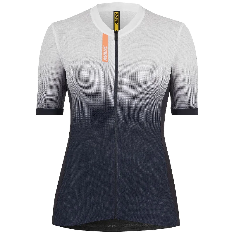 cycling clothing with steady grit-Maglia donna Mavic Essential Graphic - Bianco blu