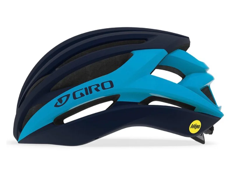 bicycle axle types explained-Giro Syntax MIPS Road Helmet - Matt Midnight Blue - 2019