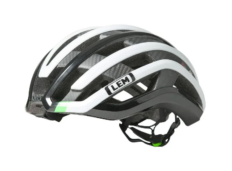 bicycle tire rolling resistance-LEM MotivAir Road Bike Helmet - Green-Black