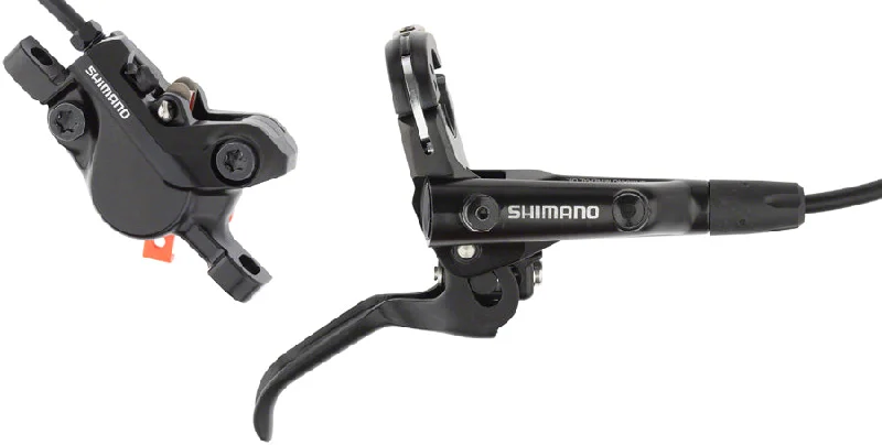 cycling sunglasses for clear vision-Shimano BR-MT500 Disc Brake BL-MT501 Lever - Rear Hydraulic 2-Piston Post Mount BLK