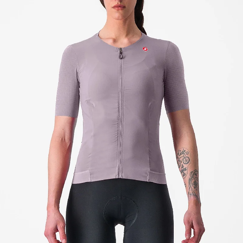 cycling clothing with night spins-Maglia donna Castelli Premio - Viola