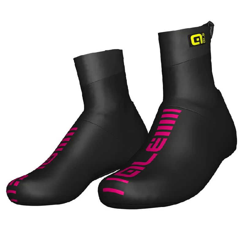 cycling clothing for trail spins-Copriscarpe Ale Aero - Nero Rosa