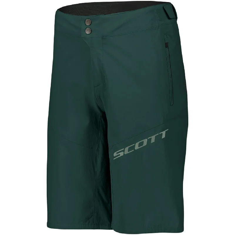 cycling clothing with quick-zap fabric-Pantaloncini mtb Scott Endurance - Verde