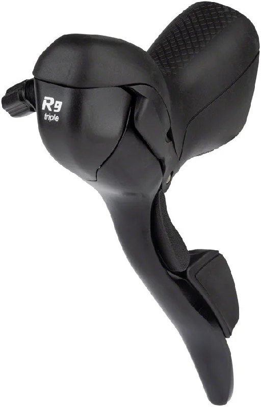 bike maintenance accessories for smooth rides-microSHIFT R9 Left Drop Bar Shift Lever - Triple Shimano Compatible Black