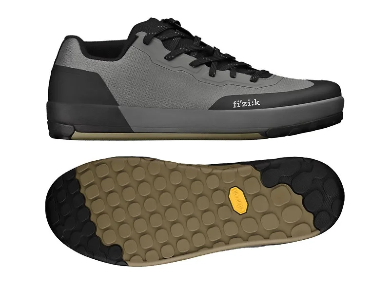 cycling clothing with sharp flair-Fizik Gravita Versor Flat Pedal MTB Shoe - Gray-Mud