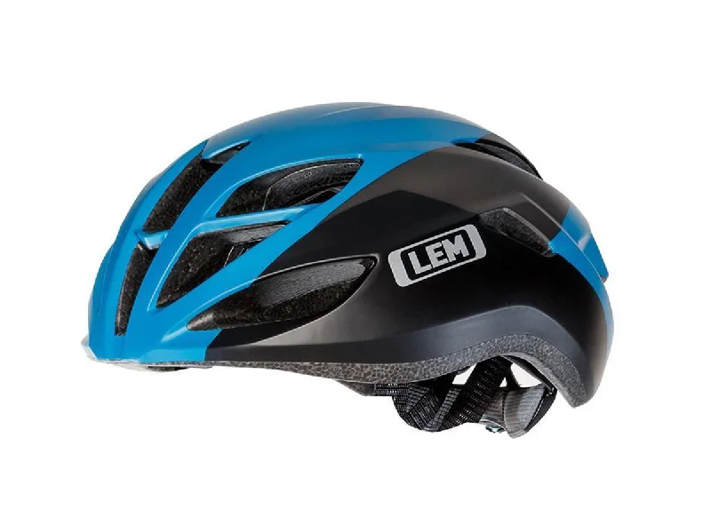 bicycle mini pump portability-LEM Volata Road Bike Helmet - Blue-Black