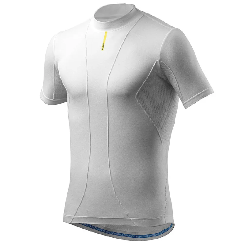 cycling clothing with hefty padding-Maglia intima M/C Mavic Cold Ride - Bianco