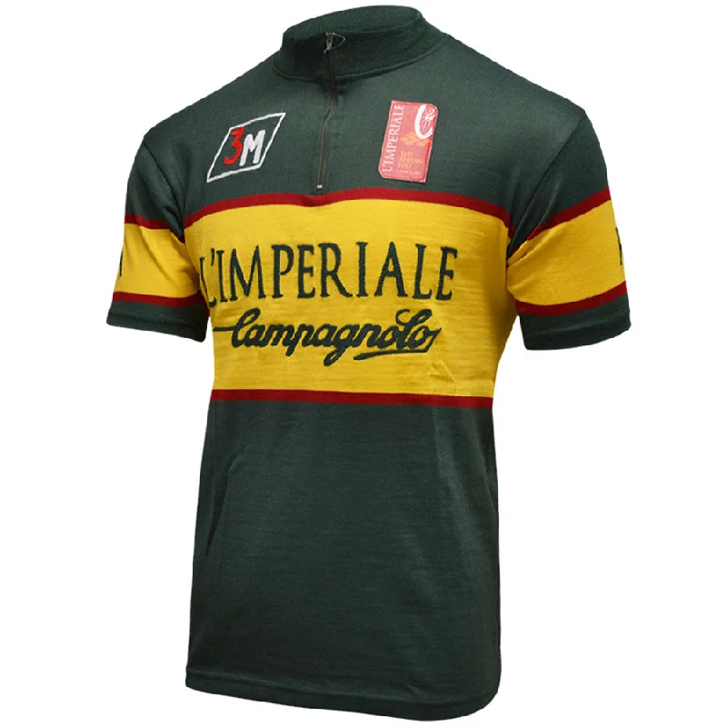 cycling clothing with quick-zap fabric-Maglia in Lana GF Roma Imperiale