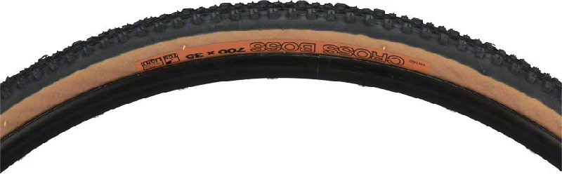 WTB Cross Boss Tire - 700 x 35 TCS Tubeless Folding BLK/Tan Light Fast Rolling