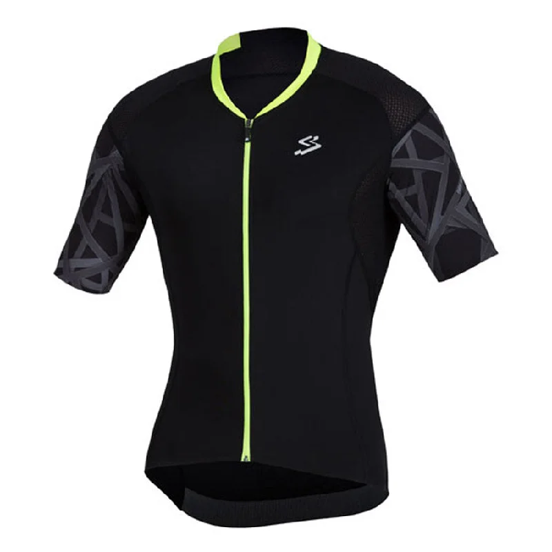 cycling clothing with dense comfort-Maglia Spiuk Elite Air - Nero Giallo