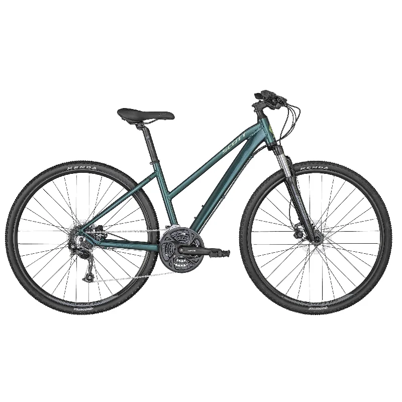 bicycle track bike gearing-Scott Sub Cross 40 Lady- Deep Teal Green