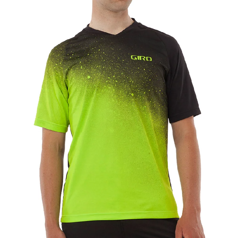 cycling clothing with crisp edge-Maglia Giro Roust - Fade Lime