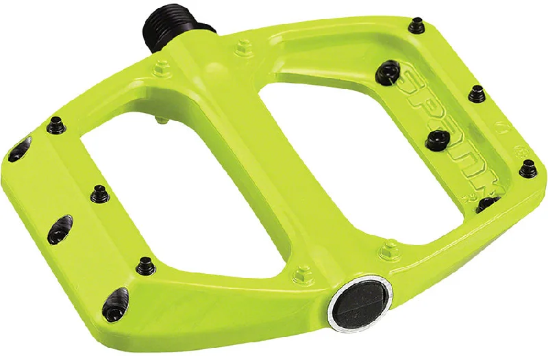 bicycle handlebar bag reviews-Spank Spoon DC Pedal Lime Grn