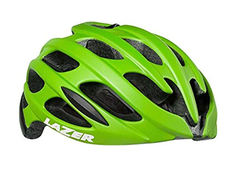 bicycle kickstand types explained-Lazer Blade Road Helmet - Flash Green