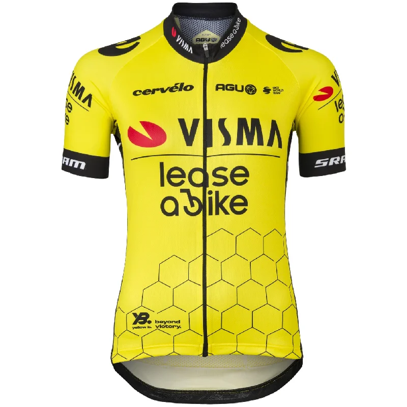 cycling clothing for epic stamina-Maglia donna Agu Team Visma Lease a bike 2024