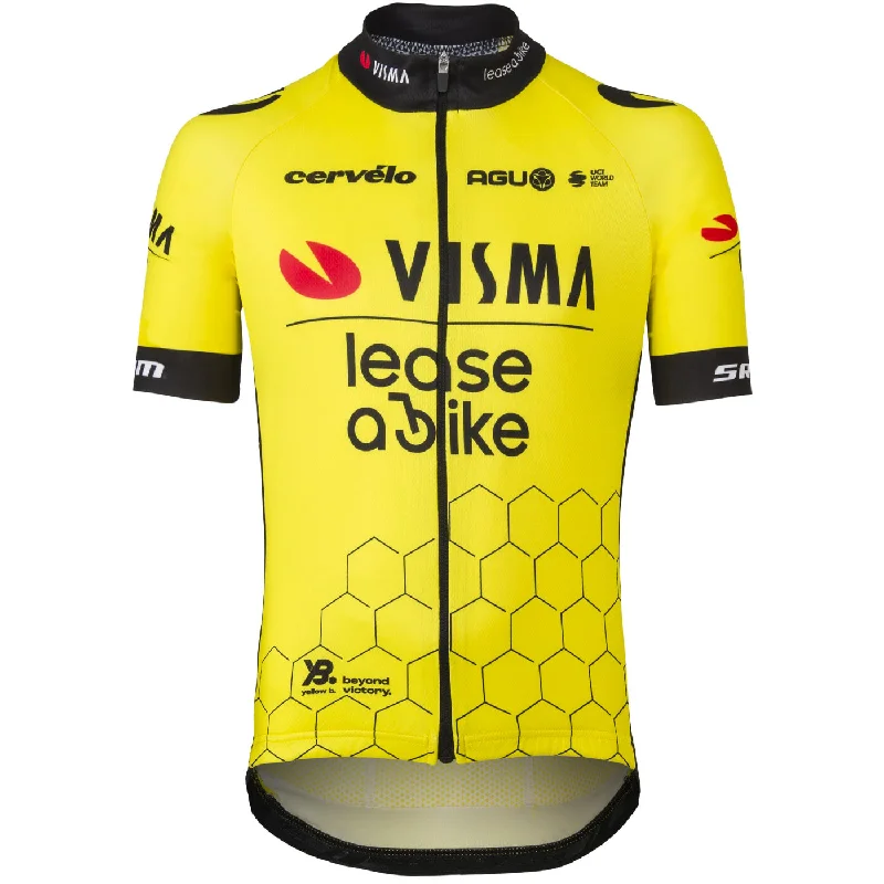 cycling clothing with daily spins-Maglia bambino Agu Team Visma Lease a bike 2024