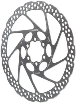 bike clothing for hot weather riding-Shimano Deore SM-RT56-M Disc Brake Rotor - 180mm, 6-Bolt, For Resin Pads Only, Silver