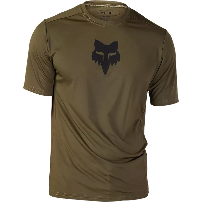 cycling clothing for swamp trails-Maglia Fox Ranger Lab Head - Verde