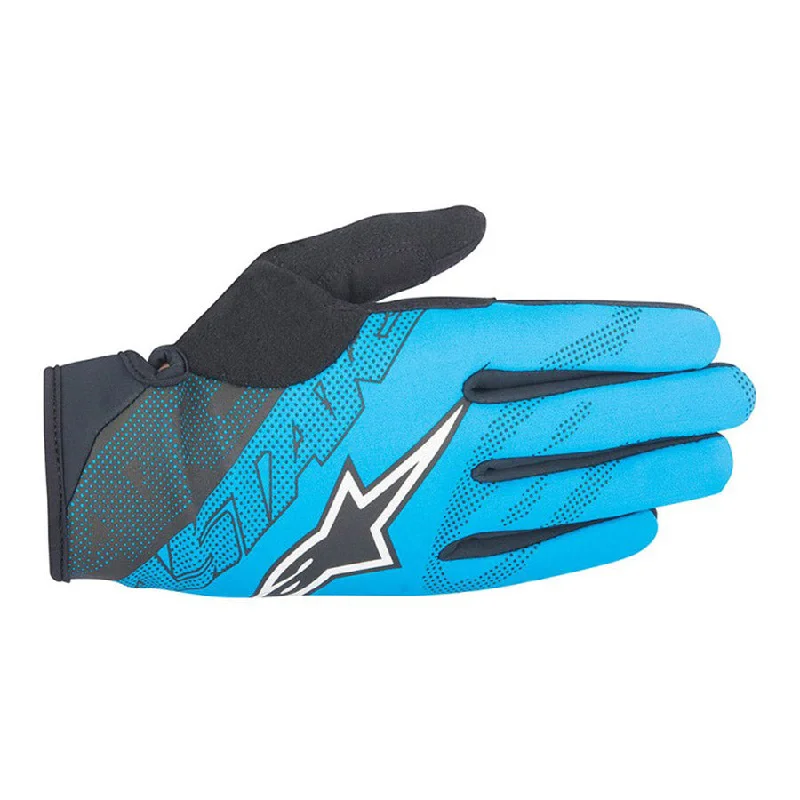 cycling clothing with plush threads-Guanti Alpinestar Stratus - Blu Nero