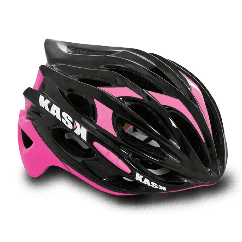 bicycle pedal reflector laws-Kask Mojito Road Helmet - Black-Fuchsia