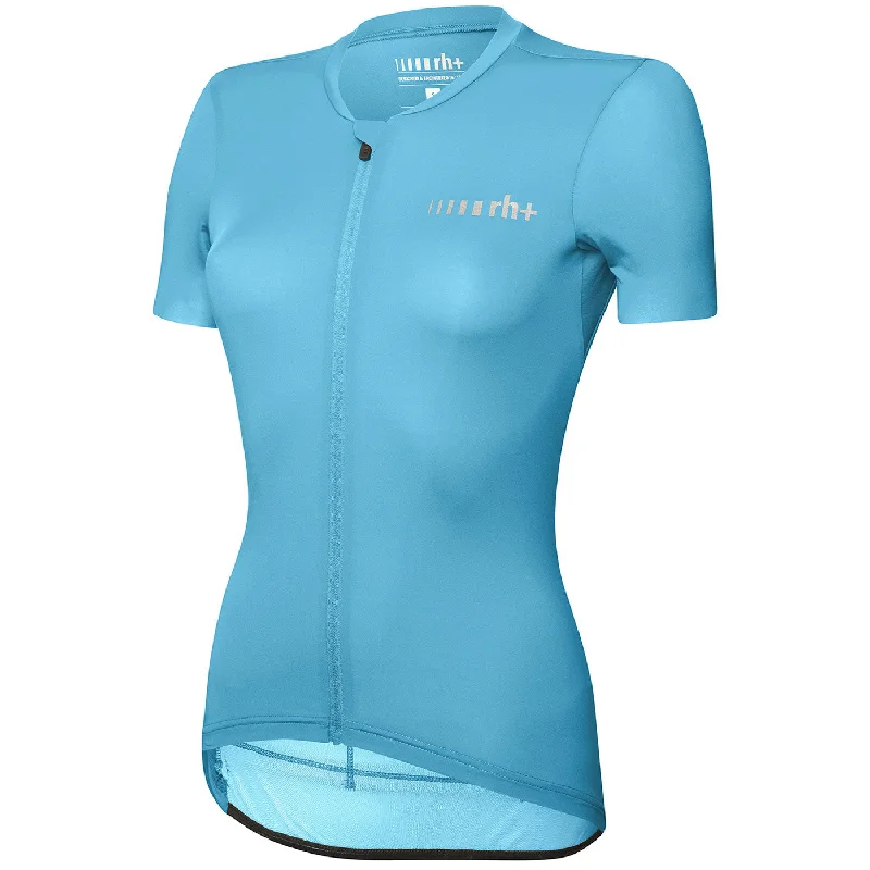 cycling clothing with glowing bands-Maglia donna Rh+ Super Light Evo - Azzurro