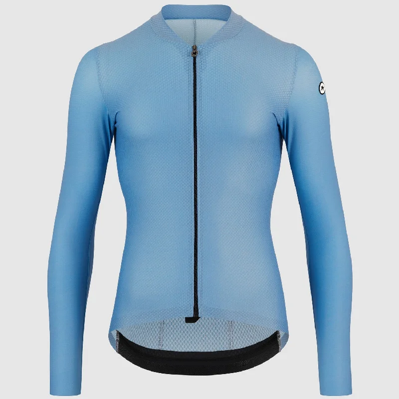 cycling clothing with bonus layers-Maglia maniche lunghe Assos Mille GT S11 - Azzurro