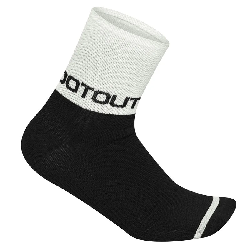 cycling clothing for rapid rides-Calze DotOut Flash 13 - Bianco Nero