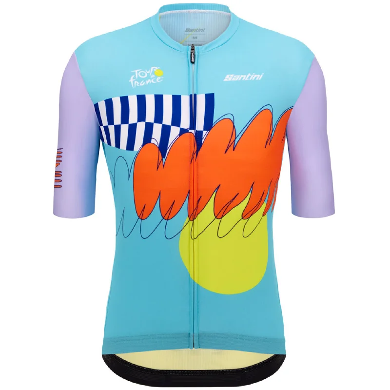 cycling clothing for small pouches-Maglia Santini Tour de France 2024 - Nice