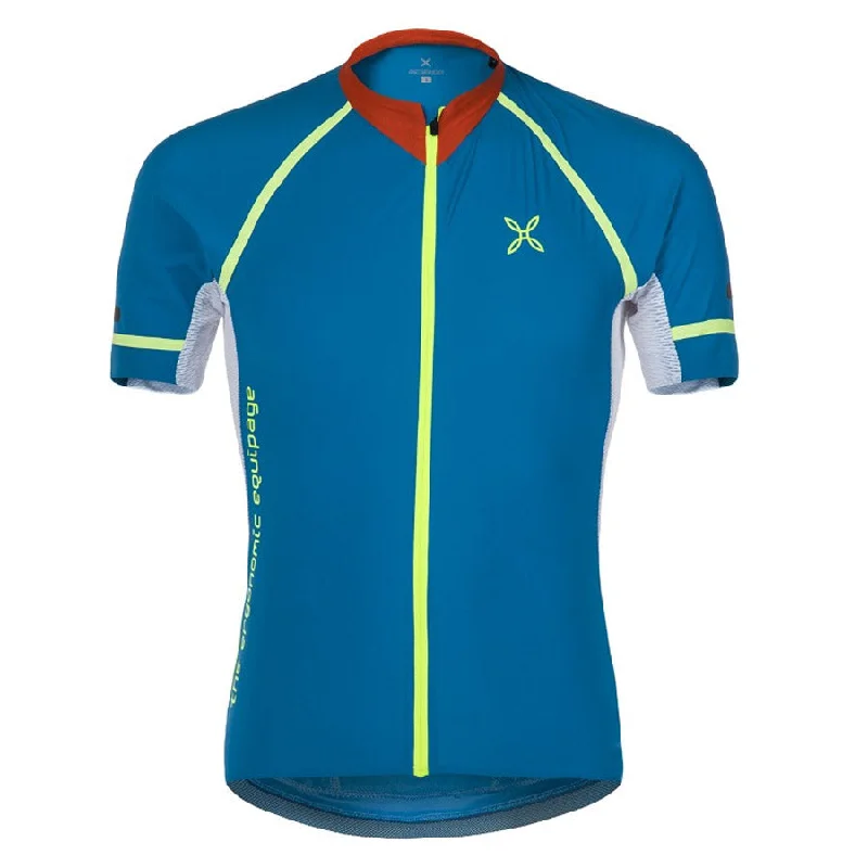 cycling clothing for big spins-Maglia Montura Quarzo - Blu Giallo