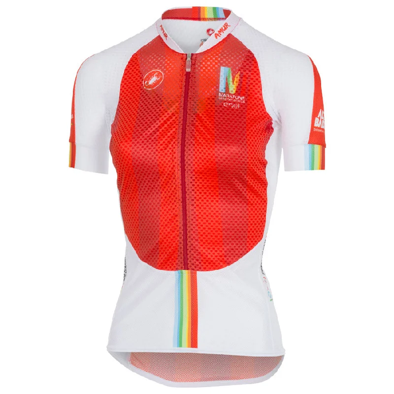 cycling clothing with thick pads-Maglia Donna Maratona Dles Dolomites - Enel 2017