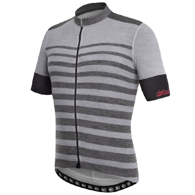 cycling clothing with thick chamois-Maglia DotOut Premium - Melange Grigio