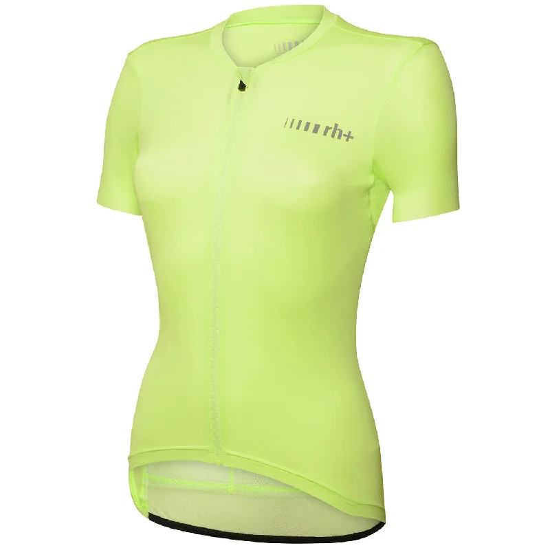 cycling clothing with stealth pockets-Maglia donna Rh+ Super Light Evo - Giallo fluo