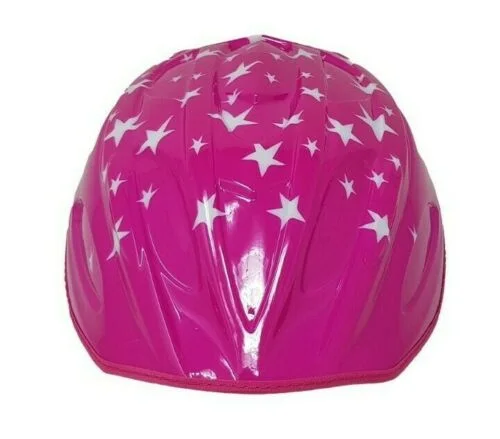 bicycle bmx bike tricks-LAZER CRAZY P'NUT PINK STARS REPLACEMENT CLIP ON KIDS BIKE HELMET SHELL TOP