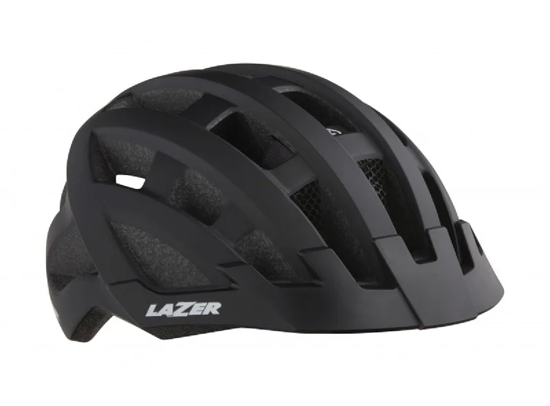 bicycle valve types explained-Lazer Compact DLX Commuter Helmet - Black - 2020